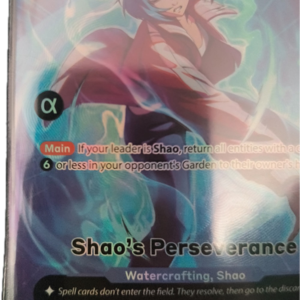 “Azuki Shao's Perseverance Card" Anime Character Trading Card